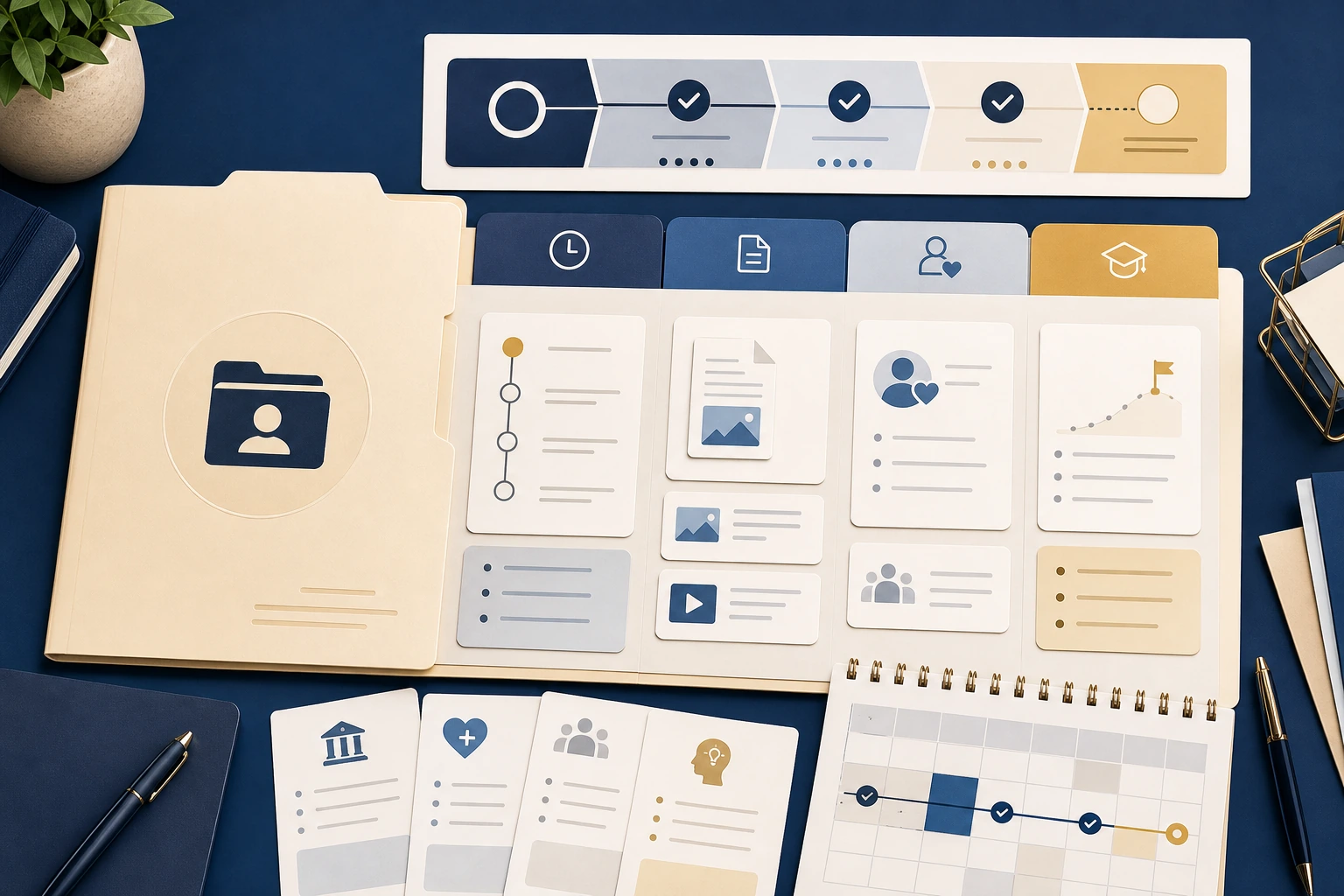 Show cause response planning file with notice, evidence tabs and future study plan notes.